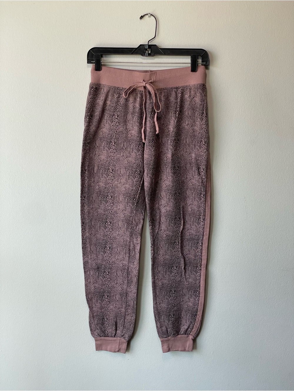 Hard Tail Dusty Rose Textured Jogger Pants